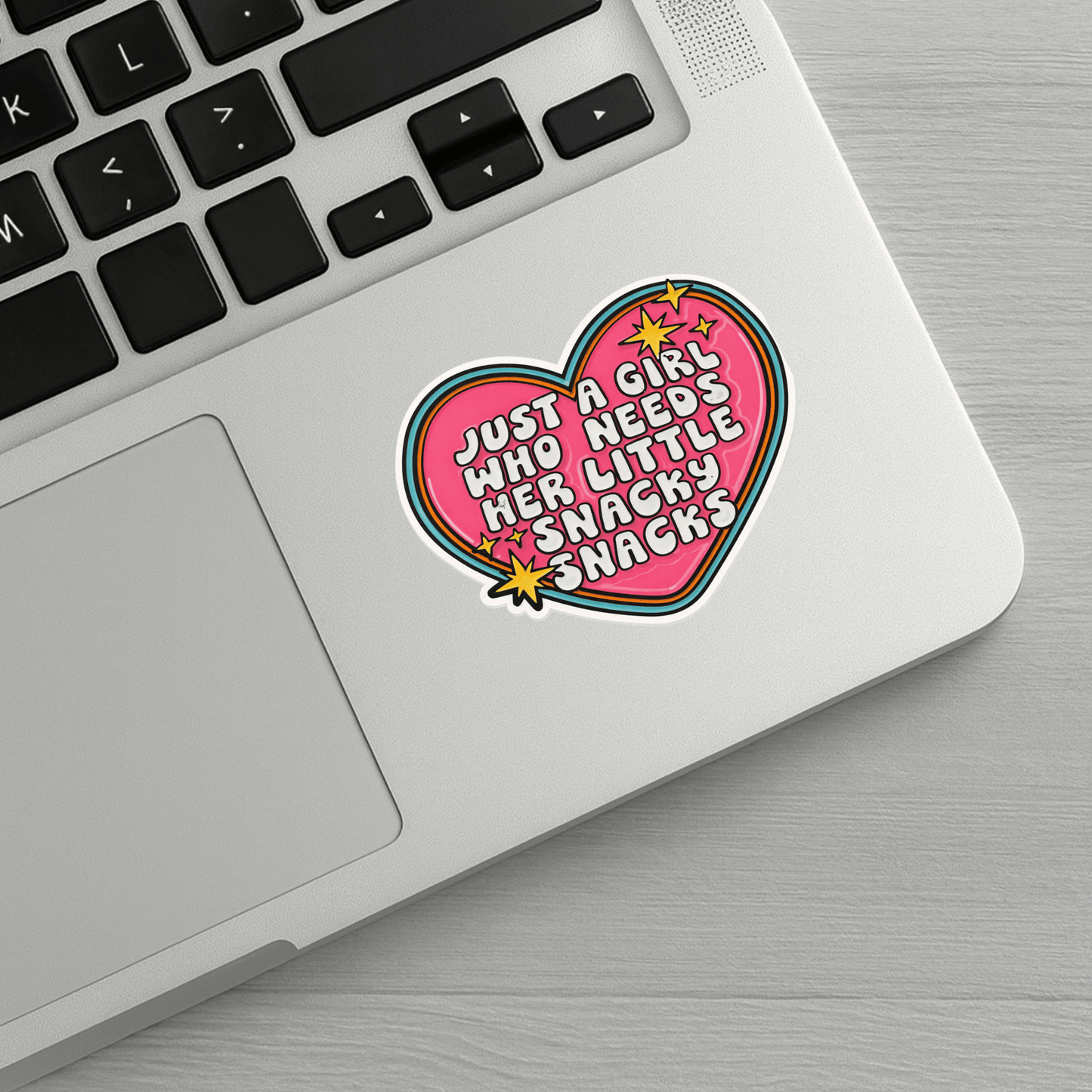 Just A Girl Who Needs Her Little Snacky Snacks Sticker