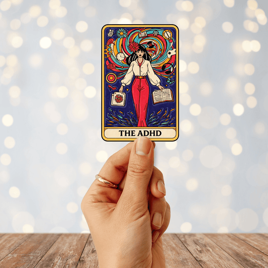 The ADHD Tarrot Card Sticker