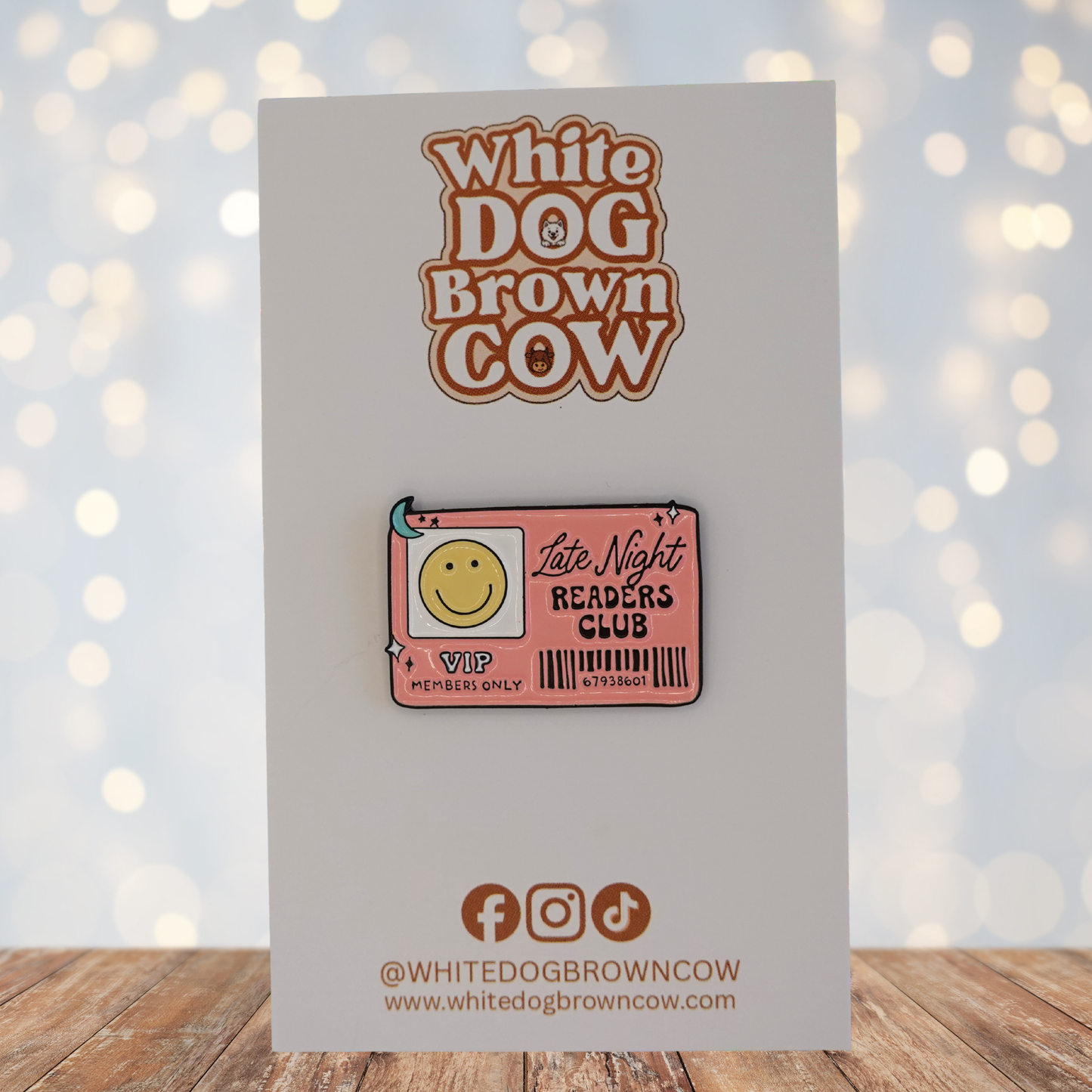 "Late Night Readers Club" Enamel Pin