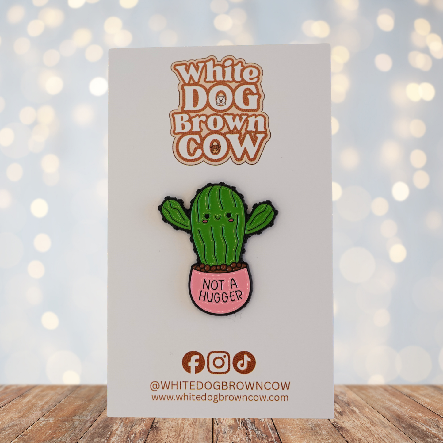 "Not A Hugger" Enamel Pin