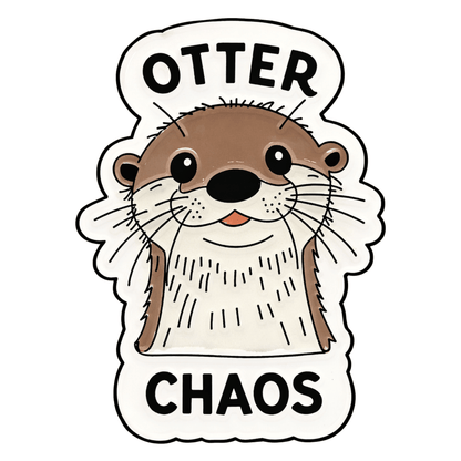 Otter Chaos Sticker
