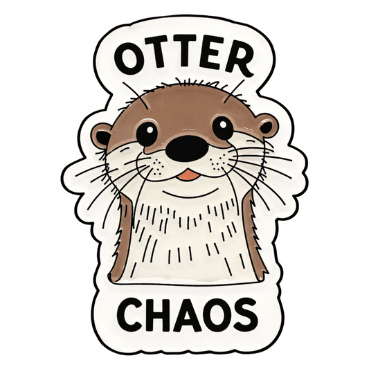 Otter Chaos Sticker