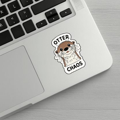 Otter Chaos Sticker