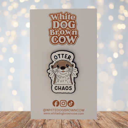 "Otter Chaos" Enamel Pin