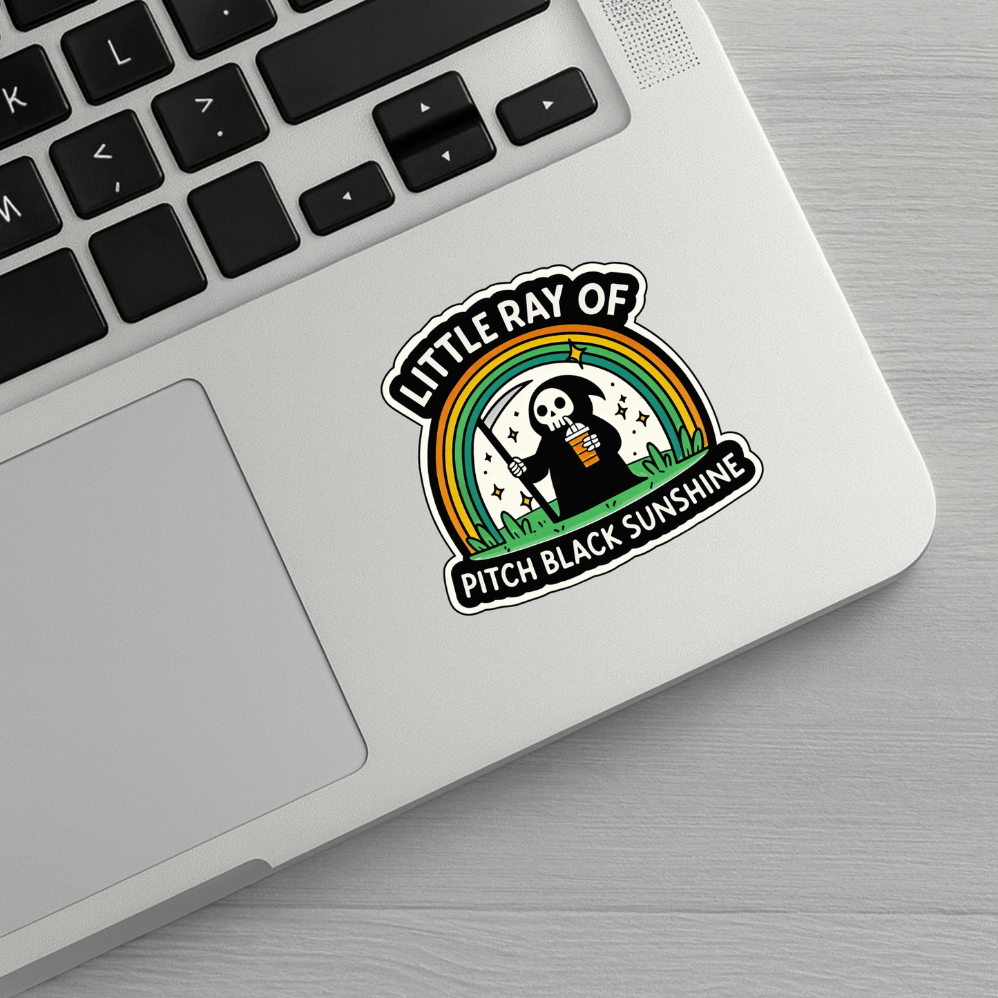 Little Ray Of Pitch Black Sunshine Sticker