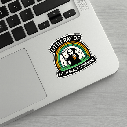Little Ray Of Pitch Black Sunshine Sticker