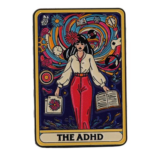 "The ADHD" Tarrot Card Enamel Pin