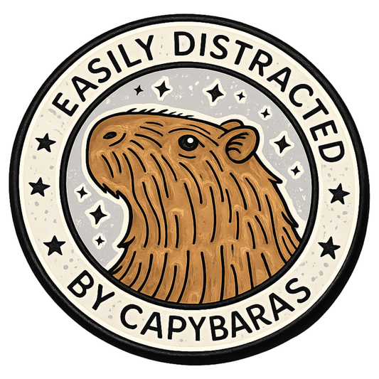 Easily Distracted By Capybaras Sticker