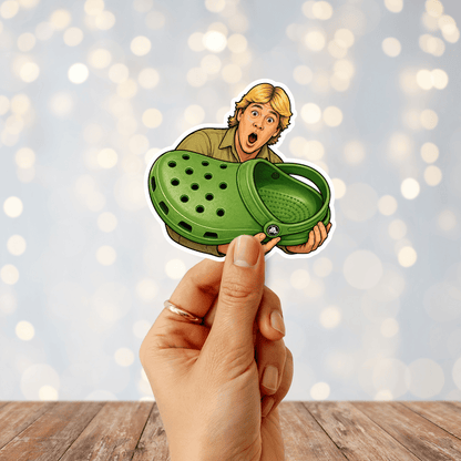 Steve Irwin Croc Sticker