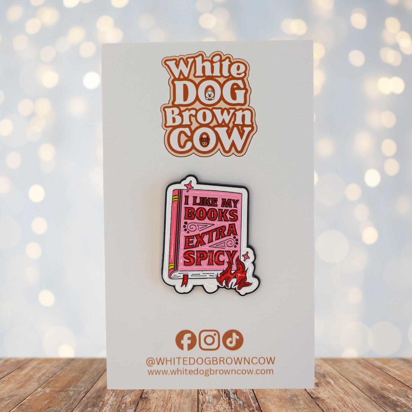 "I Like My Books Extra Spicy" Enamel Pin