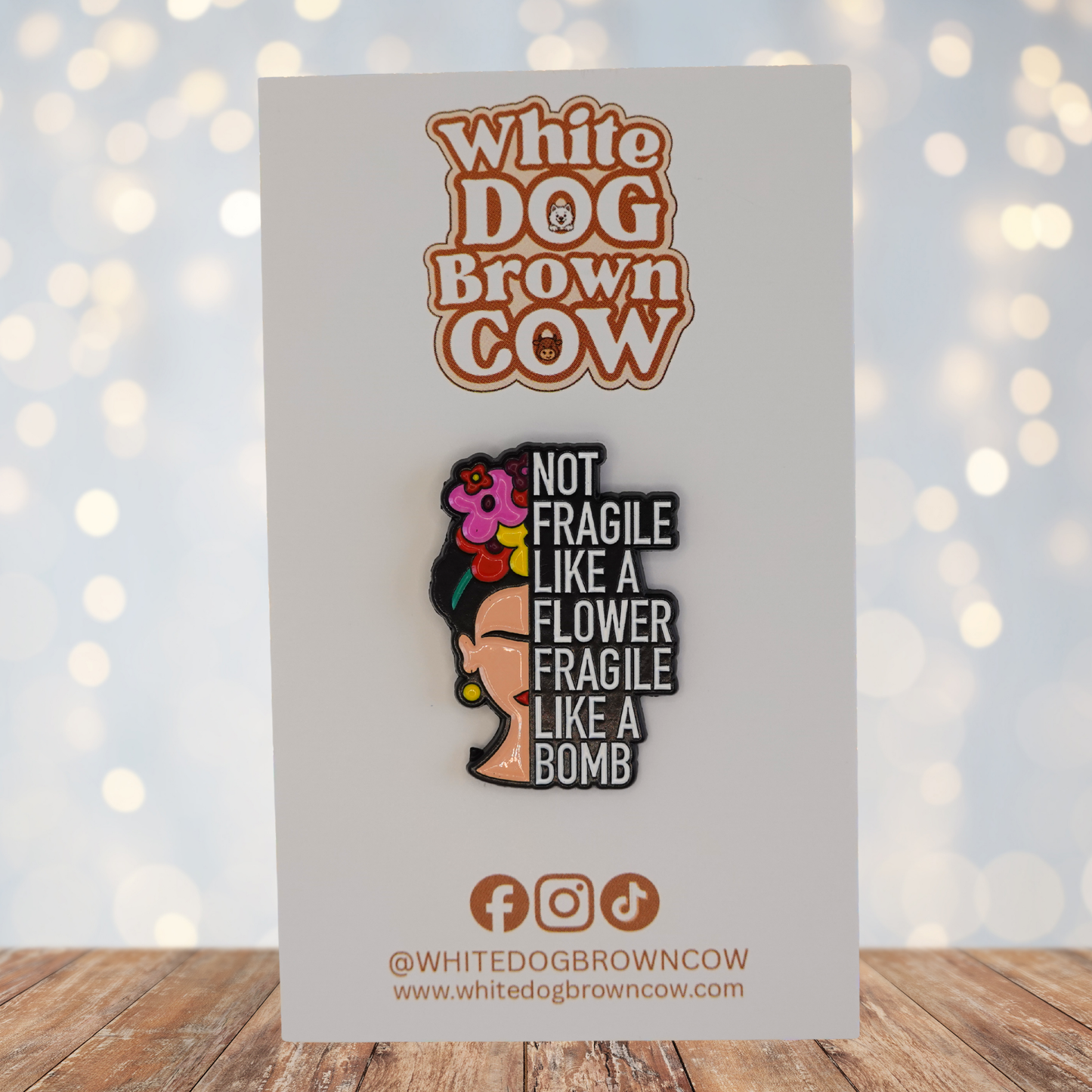 "Fragile Like A Bomb" Enamel Pin