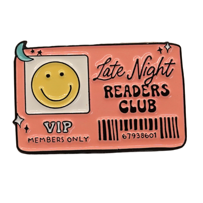 "Late Night Readers Club" Enamel Pin