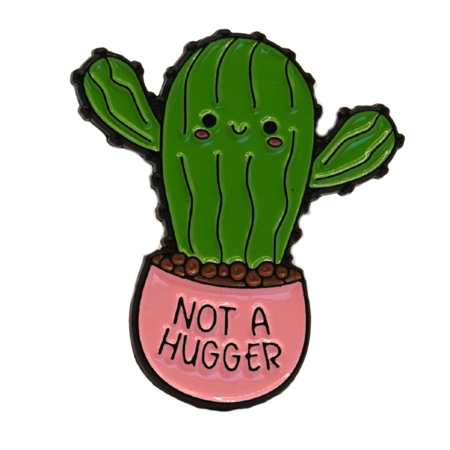 "Not A Hugger" Enamel Pin