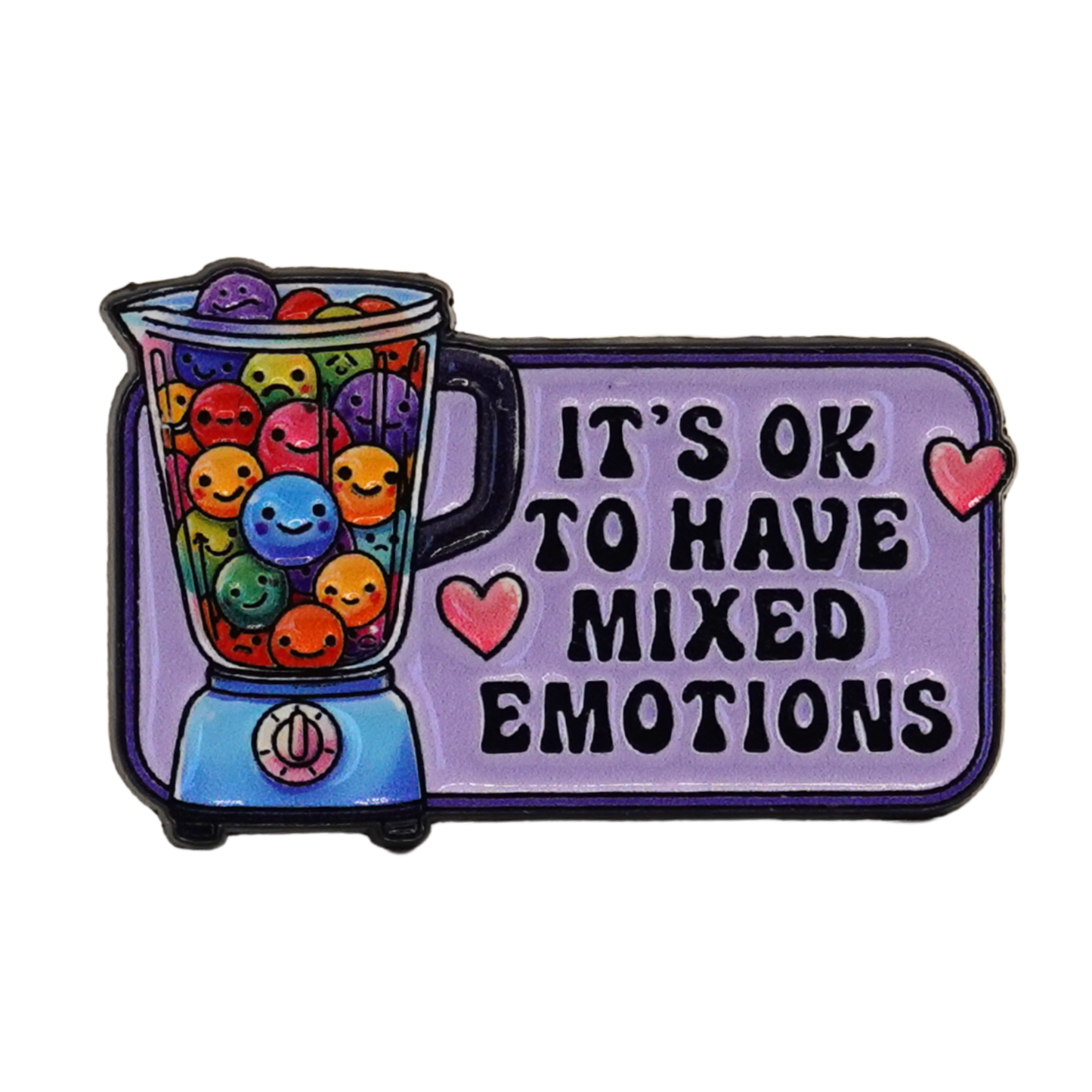 "It's OK To Have Mixed Emotions" Enamel Pin