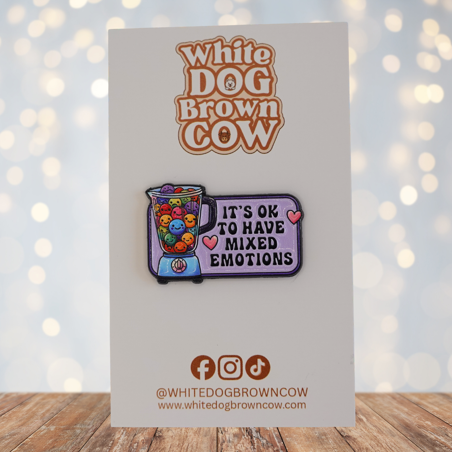 "It's OK To Have Mixed Emotions" Enamel Pin