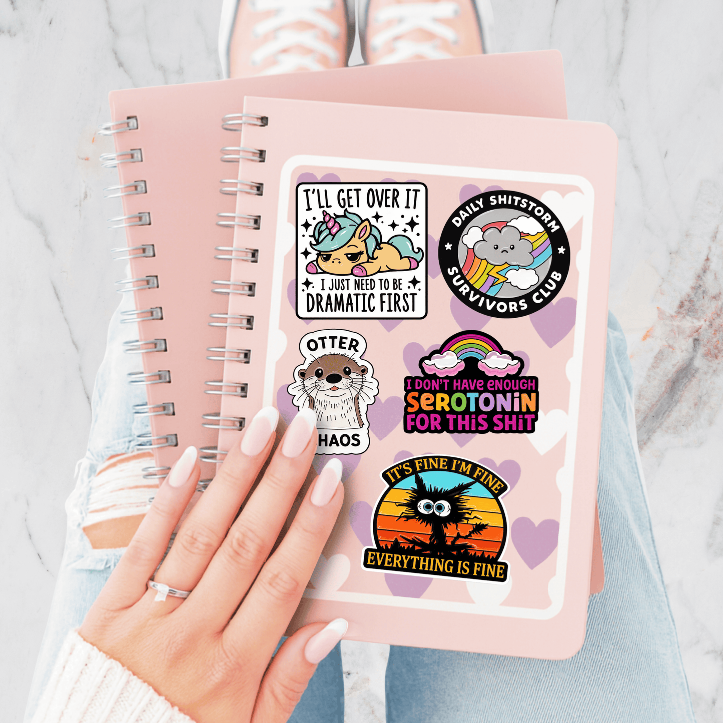 It's Fine I'm Fine Everything Is Fine Sticker