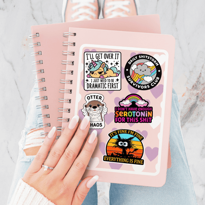 It's Fine I'm Fine Everything Is Fine Sticker