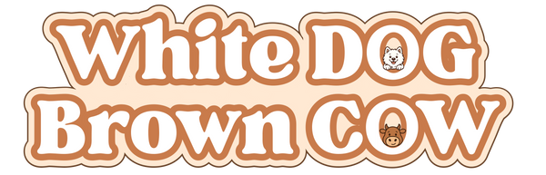 White Dog Brown Cow