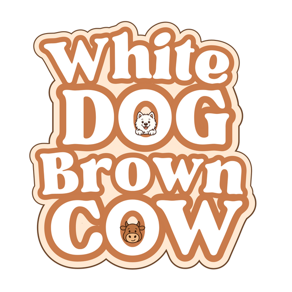 White Dog Brown Cow