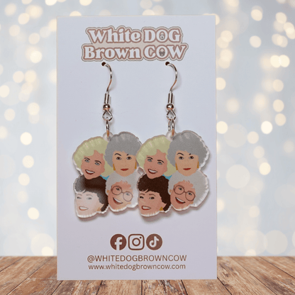 Golden Girls inspired retro character earrings